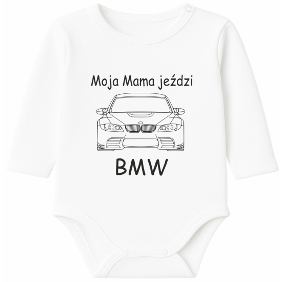 Body z napisem Moja Mama jeździ BMW