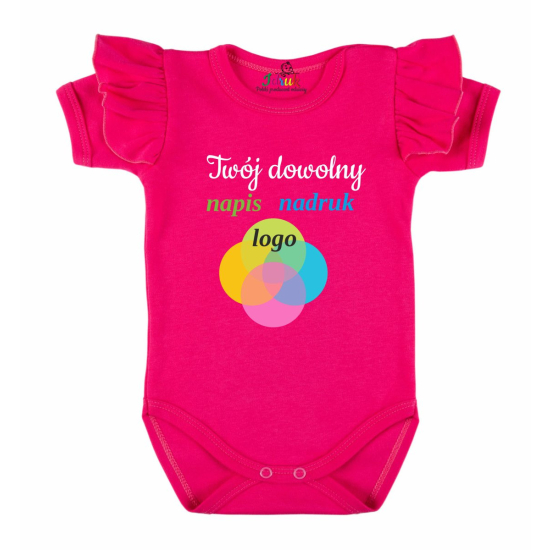 Body personalizowane z własnym nadrukiem, dowolnym napisem, imieniem, logo.