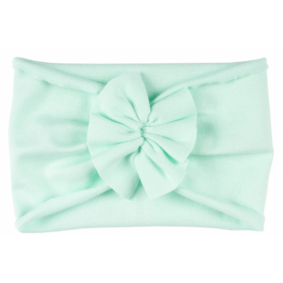 Opaska niemowlęca bawełniana mini turban z kokardką – polska produkcja