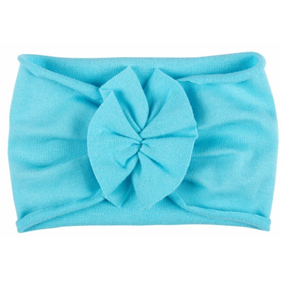 Opaska niemowlęca bawełniana mini turban z kokardką – polska produkcja