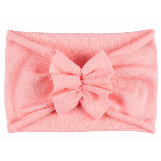 Opaska niemowlęca bawełniana mini turban z kokardką – polska produkcja