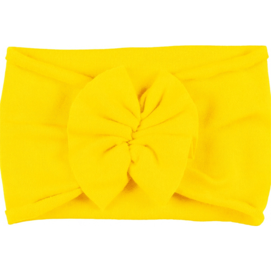 Opaska niemowlęca bawełniana mini turban z kokardką – polska produkcja